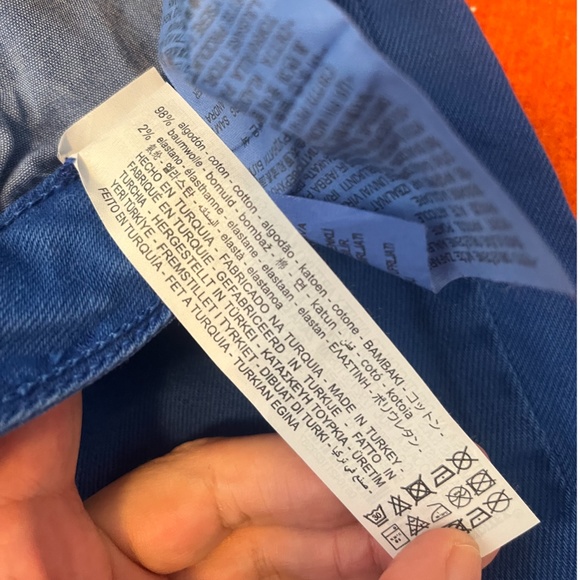 Zara cobalt blue Z1975 high rise slim flare jeans NWT - Picture 10 of 14